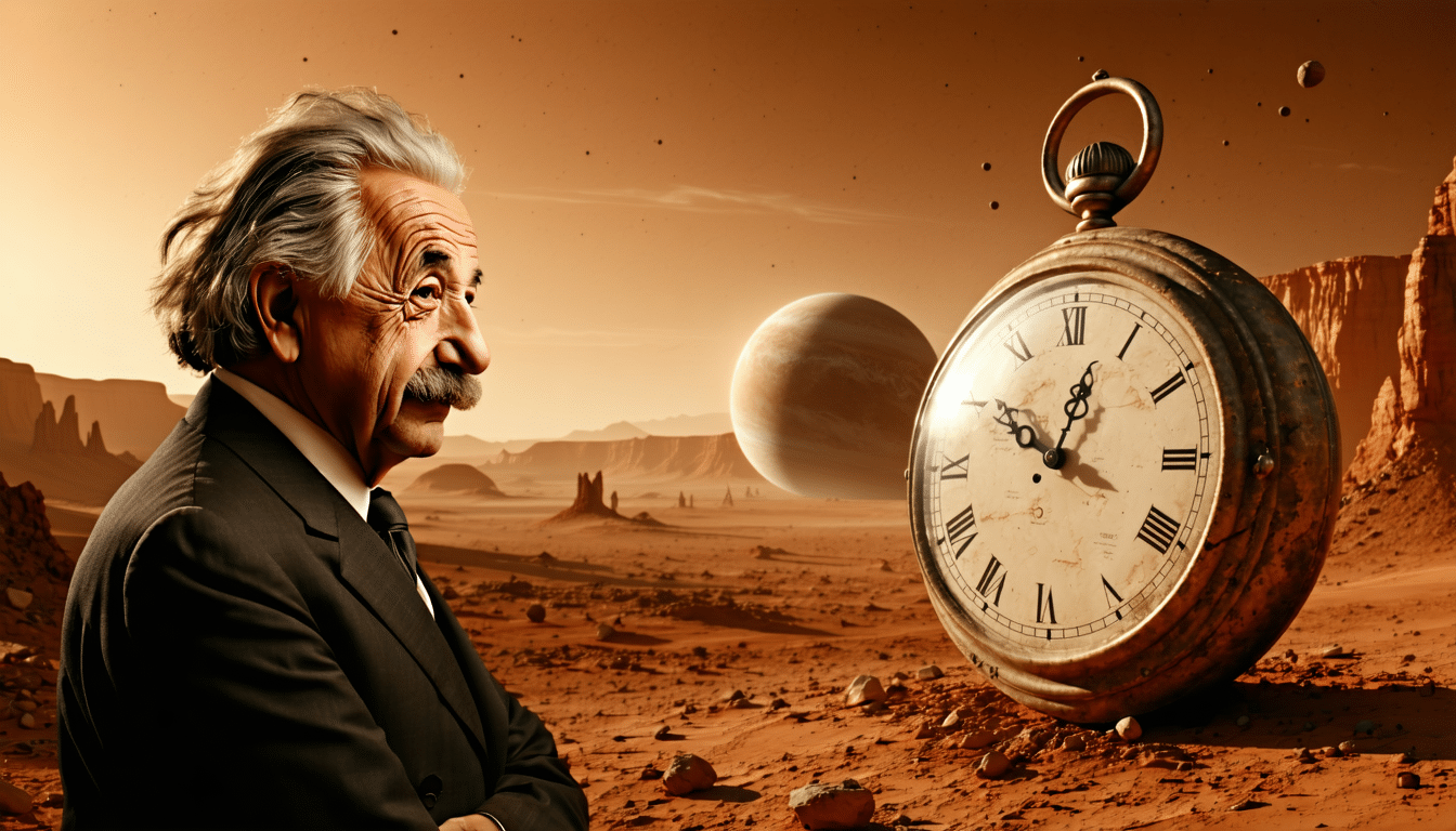 albert einstein předpověděl, že čas plyne jinak, a mise na mars to potvrzuje – objevte, jak na rudé planetě plyne čas odlišně.