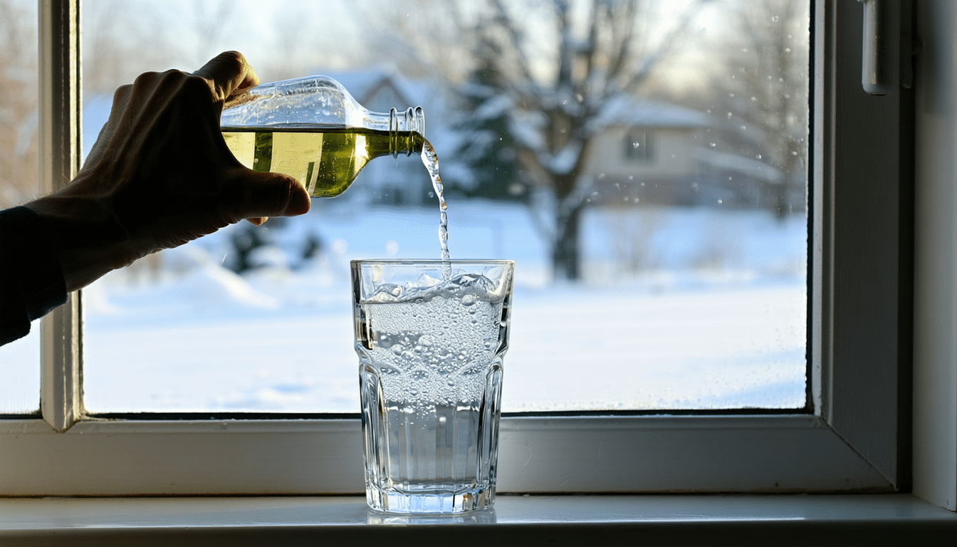 objevte chytrý trik: jen pár kapek do vody a vaše okna budou zářit čistotou až do jara.