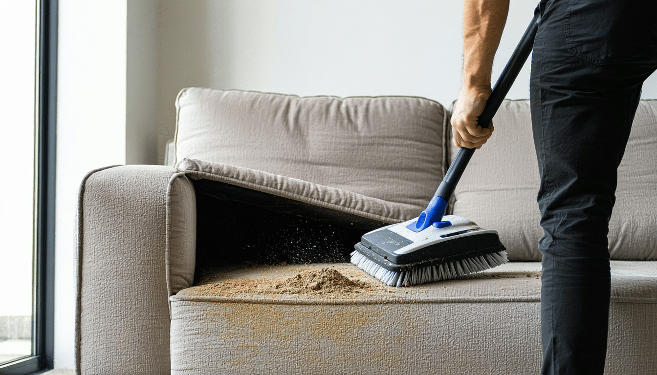 objevte tajný trik, jak důkladně vyčistit pohovku a odstranit nečekané skvrny. naučte se, jak na skrytá místa, která často přehlížíme.