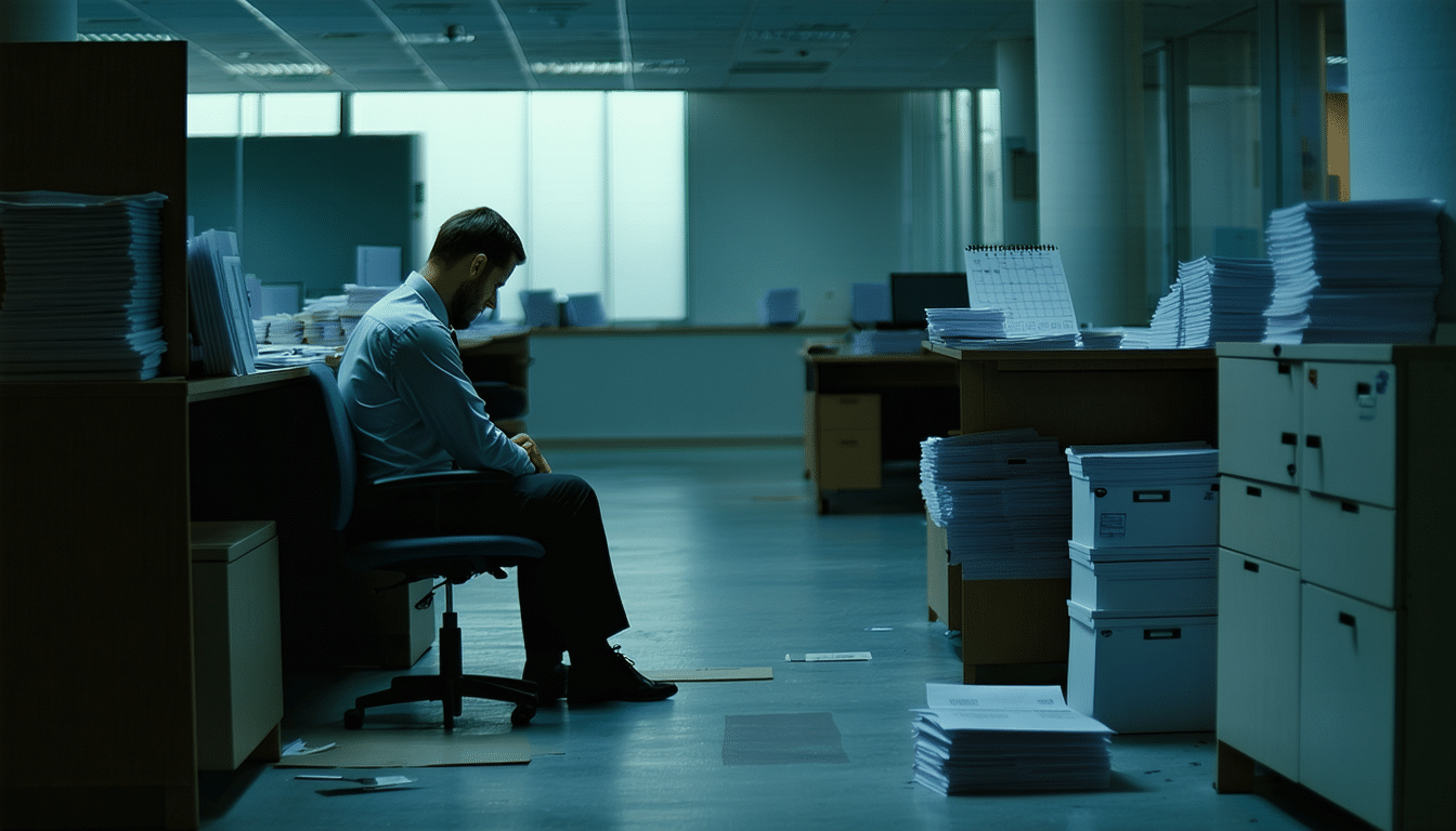 příběh zaměstnance, který byl najatý a následně zapomenutý po odchodu recruitera, a získává plat sedm měsíců, aniž by pracoval jediný den.