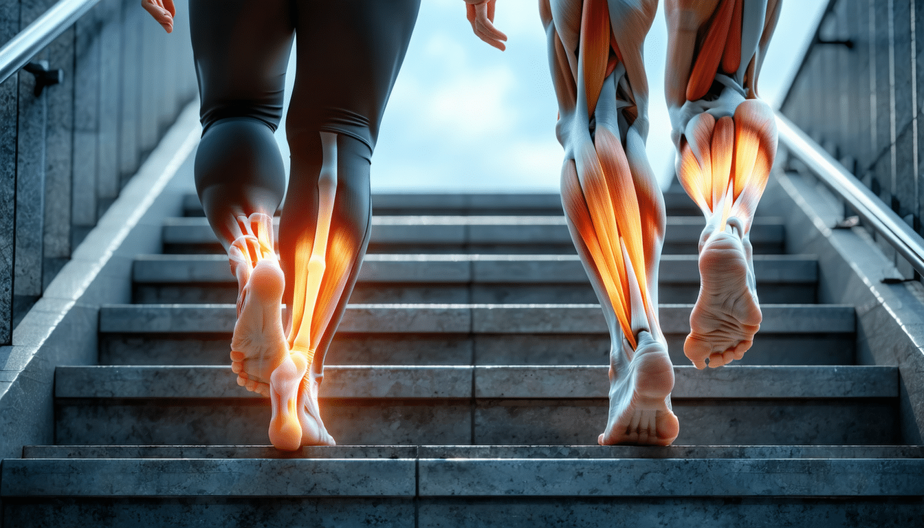 zjistěte, jak se složení svalových vláken mění s věkem a proč vás schody po 65. roce života unavují více.