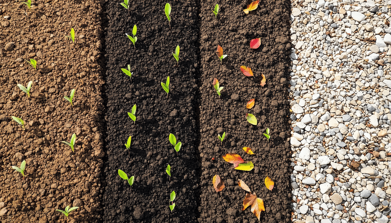 zjistěte, jak přizpůsobit tloušťku mulče různým ročním obdobím a efektivně tak zabránit kořenovému stresu vašich rostlin.