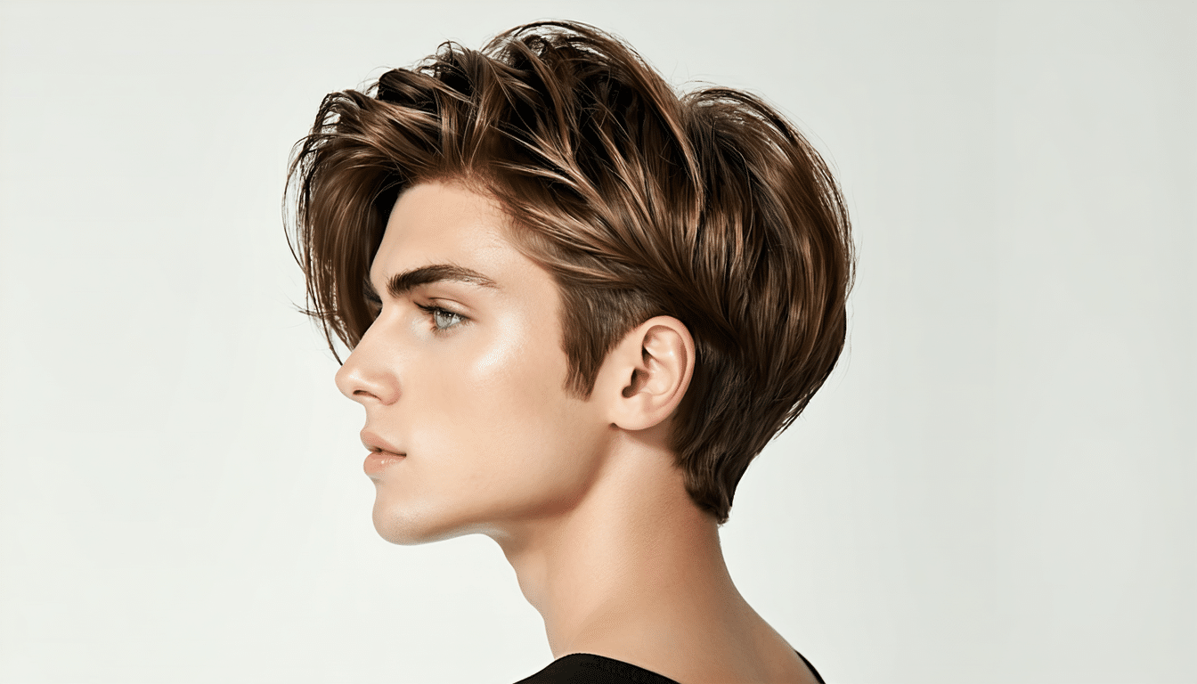 tento střih umožňuje přirozený pohyb vlasů bez vzniku nepořádku a zajišťuje svěží a upravený vzhled po celý den.