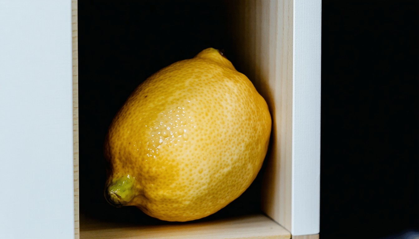 vložení citronu na toto místo skutečně účinně eliminuje nepříjemné pachy a osvěžuje okolí.