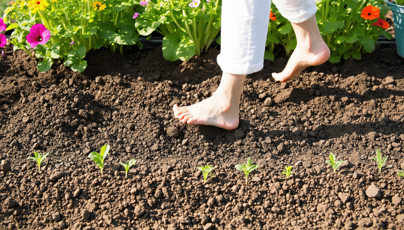 zjistěte, jak jsem změnila způsob chůze po záhonku a zabránila sedání půdy. praktické tipy pro udržení zdravé a pevné zahrady.